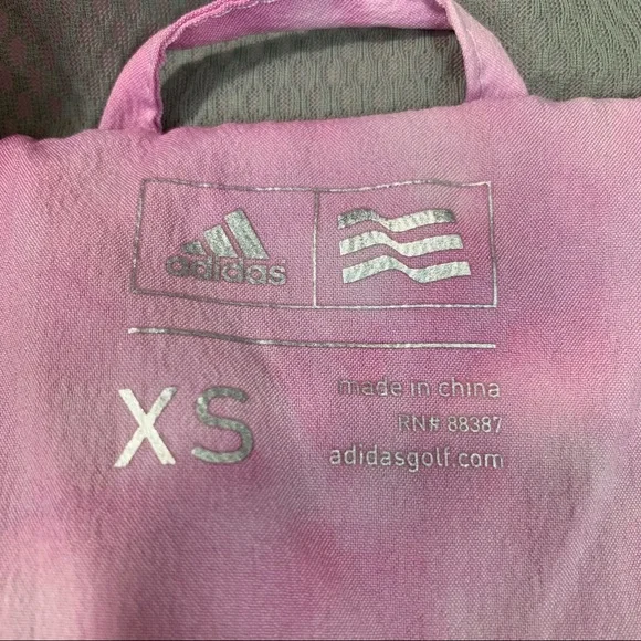 ADIDAS Golf Tie Dye Watercolor Light Bike Run Windbreaker Jacket Gather … - Picture 7 of 10